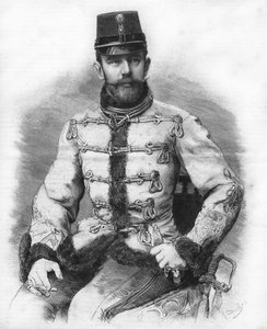 Habsburg Rudolf főherceg (1858-1889), osztrák koronaherceg. 1889-es metszet. alkotó: Unknown artist