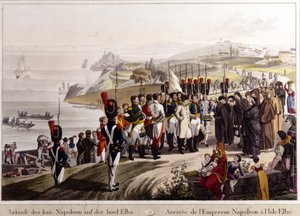 Érkezés Napóleonból Elba szigetére alkotó: Unknown artist