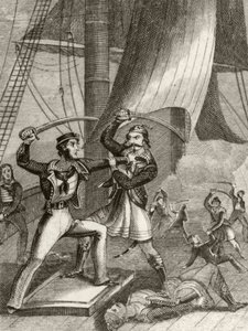 Kalózok támadása alkotó: Unknown artist