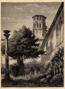 Ágoston-rendi kolostor (Toulouse) - Le cloitre des Augustins à Toulouse - metszet "" PATRIE" - PINTUREQUIREQUE FRANCIAORSZÁG LEÍRÁSA 6 KÖTETÉSBEN LUCIEN HUARD - 19. század vége alkotó: Unknown artist
