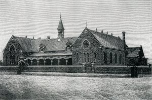 Ausztrália: An Adelaide Public School, 1885 körül (metszet) alkotó: Unknown artist