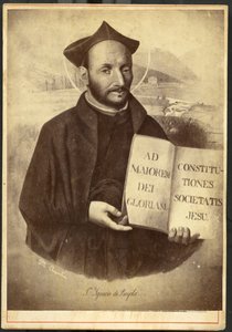 Azpeitia: Loyolai Szent Ignác, a Jézus és a Jezsuiták Társasága alapítójának festett portréja alkotó: Unknown artist