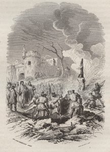 V. Baldwin, Flandria grófja (1012-1067) a rendőrség újjáalakítása államaiban - Theodore Juste (1818-1888) 1868-as metszete „Belgium története a kezdetleges időktől I. Lipót uralkodásának végéig” című művébe. Gyűjtemény alkotó: Unknown artist