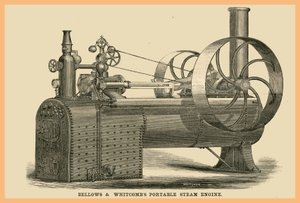Bellows - Whitcomb hordozható gőzgép alkotó: Unknown Artist