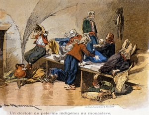 Bethleem. Zarándok kollégium a kolostorban. 19. század. alkotó: Unknown artist