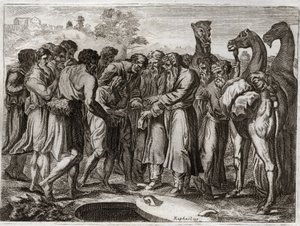 Royaumont Biblia, Ószövetség: Józsefet eladták testvérei. alkotó: Unknown artist