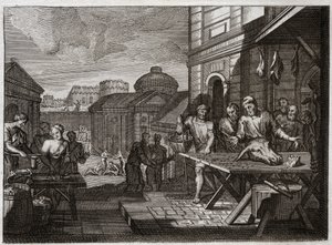 Royaumont bibliája, Ószövetség: Szamária ostroma. Szíria királya ostrom alá vette Samária városát, és szörnyű éhínséggé tette. Illusztráció 1811-ből. alkotó: Unknown artist