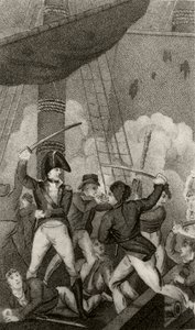 Blackbeard beszáll a Pearlbe, Maynard hadnagy parancsnoka alkotó: Unknown artist