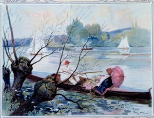 Csónakos séta alkotó: Unknown Artist