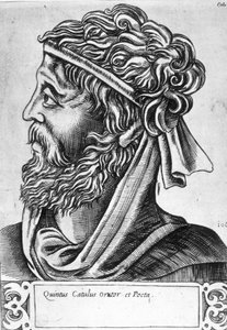 Caius Valerius Catullus dit Catulle (Kr. e. 87 - 54) Képzeletbeli portré, metszet a 17. századból. alkotó: Unknown artist