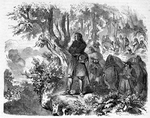 Kamisárok a Cevennesben. 19. századi metszet. alkotó: Unknown artist