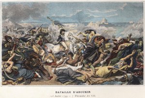 Egyiptom hadjárata (expedíciója) (1798-1801): Joachim Murat (1767-1815) az aboukir-i csata során, július 25. alkotó: Unknown artist