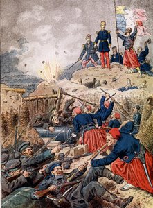 Malakoff elfoglalása a Mac Mahon hadosztály által szeptember 8-án alkotó: Unknown artist