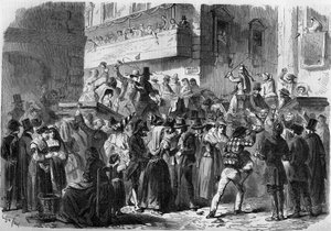 Római karnevál Gierdziejewskiego rajza alapján 1858-ban. alkotó: Unknown artist