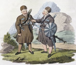 Kaukázusi harcosok, deb. 19. század alkotó: Unknown artist