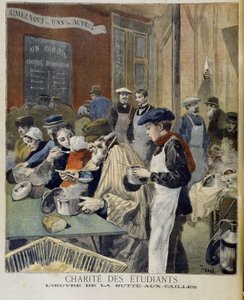 Diákok jótékonysága, a Butte aux Cailles munkája - a február 5-i „” Le petit Journal”-ban alkotó: Unknown artist
