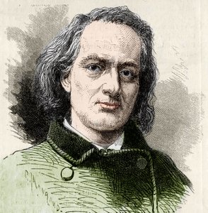 Charles Baudelaire (1821-1867), francia író Carjat fotója után. alkotó: Unknown artist