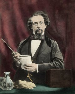 Charles Dickens (1812-1870) egy 1860 körüli felolvasás során. alkotó: Unknown artist