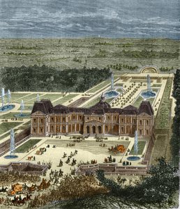 Chateau de Vaux Le Vicomte (Vaux-Le-Vicomte) XIV. Lajos király idejében. századi metszet. alkotó: Unknown artist