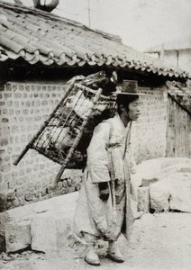 Csirkekereskedő, Korea, 19. század vége alkotó: Unknown artist