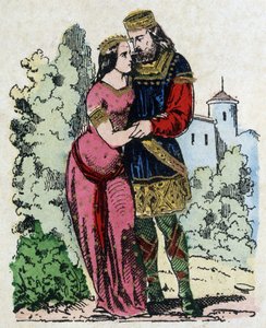 I. Childerik, a szaliánusok frank királya (436-481) száműzetése során ismerkedett meg Türingiai-medencével (a türingiai király feleségével). Clovis a házasságukból született. alkotó: Unknown artist