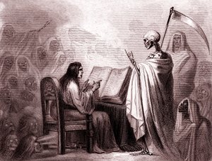 Cholera Morbus. A halál és a járványok csapása (metszet) alkotó: Unknown Artist