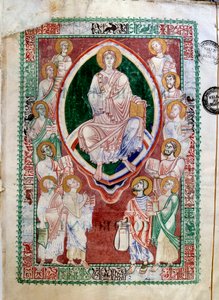 Krisztus és az Ószövetség prófétái. A Citeaux-i apátság kézirata. Megjegyzések Jeremie de Saint Jerome-hoz (XII. század). Dijon, Városi Könyvtár alkotó: Unknown artist