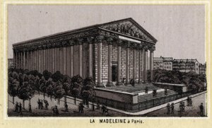 Madeleine-templom Párizsban. alkotó: Unknown artist