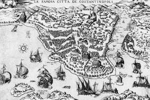 Konstantinápoly városa, metszet alkotó: Unknown artist