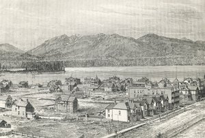 Vancouver városa, metszet, Kanada alkotó: Unknown artist