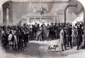Polgárháború (1861-1865), amerikai polgárháború. Sorozatellenes bordák a mentesítő hivatalok előtt. New York. alkotó: Unknown artist