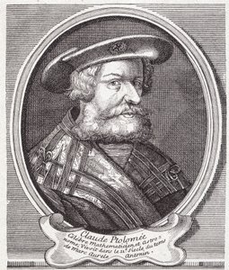 Claude Ptolemaiosz (90. v. – 168. v.), görög csillagász, matematikus és geográfus. századi metszet. alkotó: Unknown artist