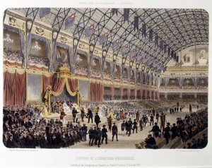 Az egyetemes kiállítás lezárása és a kiállítók díjainak átadása a Palais de l