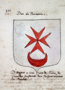 Pannónia hercegének címere - sd 19. század alkotó: Unknown artist