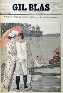 A „Gil Blas” címlapja, amely „A kampány egy része” című részt illusztrálja, Guy de Maupassant. 1892.08.14. alkotó: Unknown artist