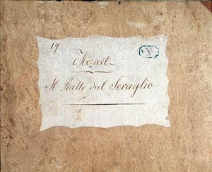 Az Elrablás a szerájból című film kottaborítója, Mozart opera, Lichtenthal változat (1838) alkotó: Unknown artist