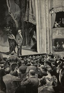 Giuseppe Verdi (1813-1901) Falstaff című operájának végén a tömeg éljenez, április 18. alkotó: Unknown Artist