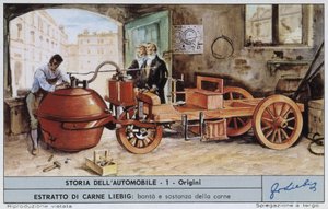 Cugnot Fardier – Chromo. Liebig alkotó: Unknown artist