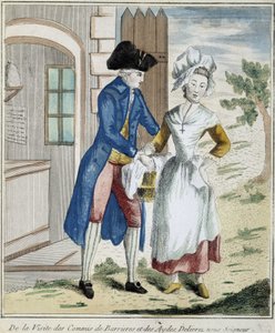 Vám: sorompóadó - karikatúra 1800 körül alkotó: Unknown artist
