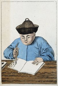 A kínaiak mindennapi élete: kínai író. SD. 19. század alkotó: Unknown artist
