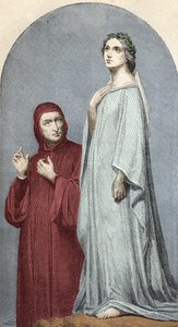 Dante és Beatrice. alkotó: Unknown artist
