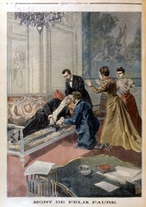 Félix Faure halála az Elysée szalonjaiban – az 1899.02.26-i „” Le Petite Journal”-ban alkotó: Unknown artist