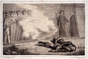 Murat halála (1767-1815) - "Olaszország történelmében" alkotó: Unknown artist