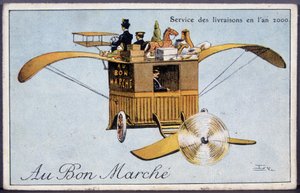 Szállítási szolgáltatás 2000-ben - Bon Marché címke, 19. század vége alkotó: Unknown artist