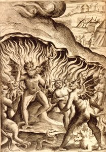A pokol leírása egy 17. századi mű után. alkotó: Unknown artist