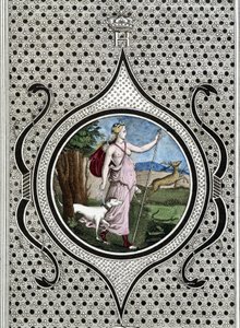 Diane (Artemisz) vadásznő. 19. századi metszet alkotó: Unknown artist