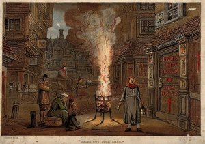 A londoni nagy pestisjárvány, 1665 alkotó: Unknown