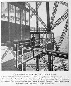 Az Eiffel-torony Edoux liftje alkotó: Unknown artist