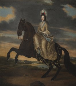 Edwige Sophie de Suede – Hedvig Sophia Holstein-Gottorp hercegnő (1681-1708), svéd királynő, névtelen portréja. Olajfestmény alkotó: Unknown artist