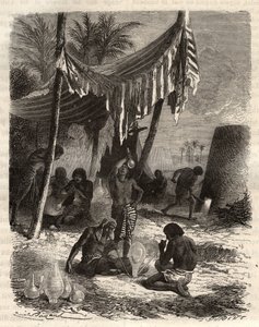Egyiptomi üvegáru – Une glasserie chez les Egyptians – Louis Figuier gravírozása „Les Merveilles de l